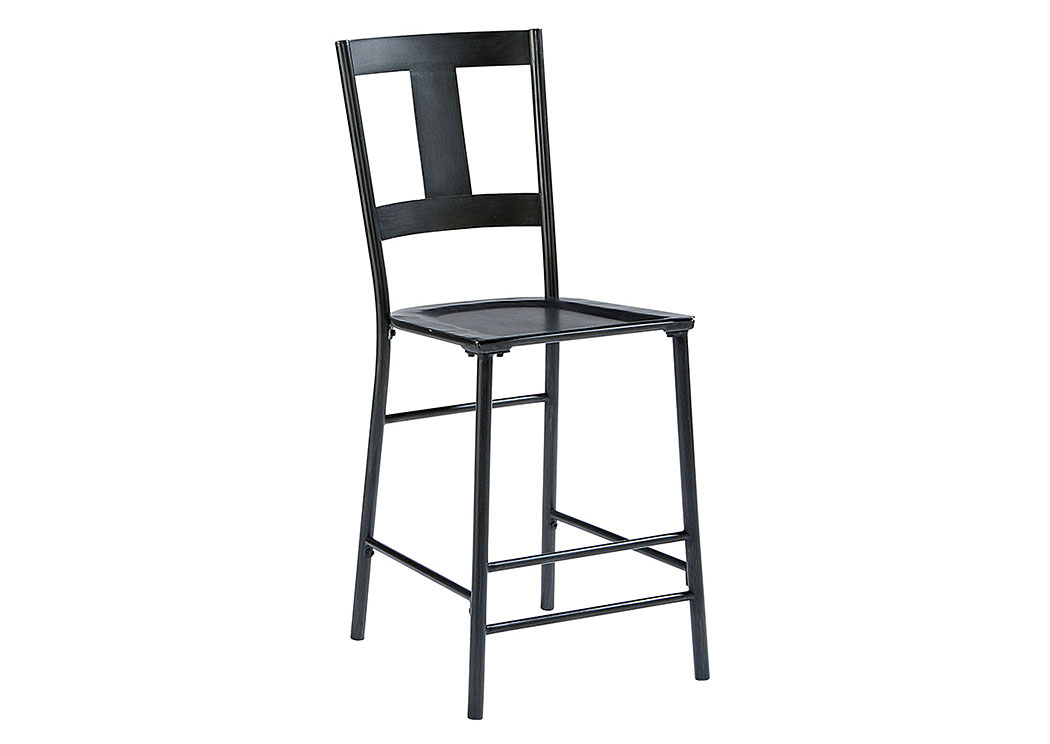 Magnolia Home Dining Room T-Back Metal Barstool, Carbon Finish (Set of 2) 770886 at FurnitureLand,Furniture Land