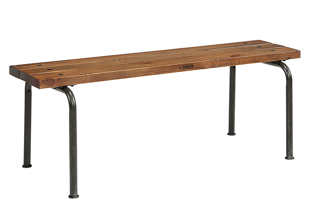 Magnolia Home by Joanna Gaines Living Room Plank Bench, Beach Finish 748464 at FurnitureLand,Furniture Land