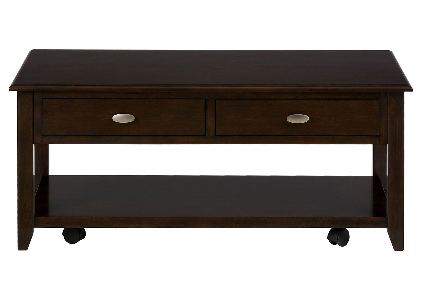 Jofran Living Room Castered Cocktail Table 659895 at FurnitureLand,Furniture Land