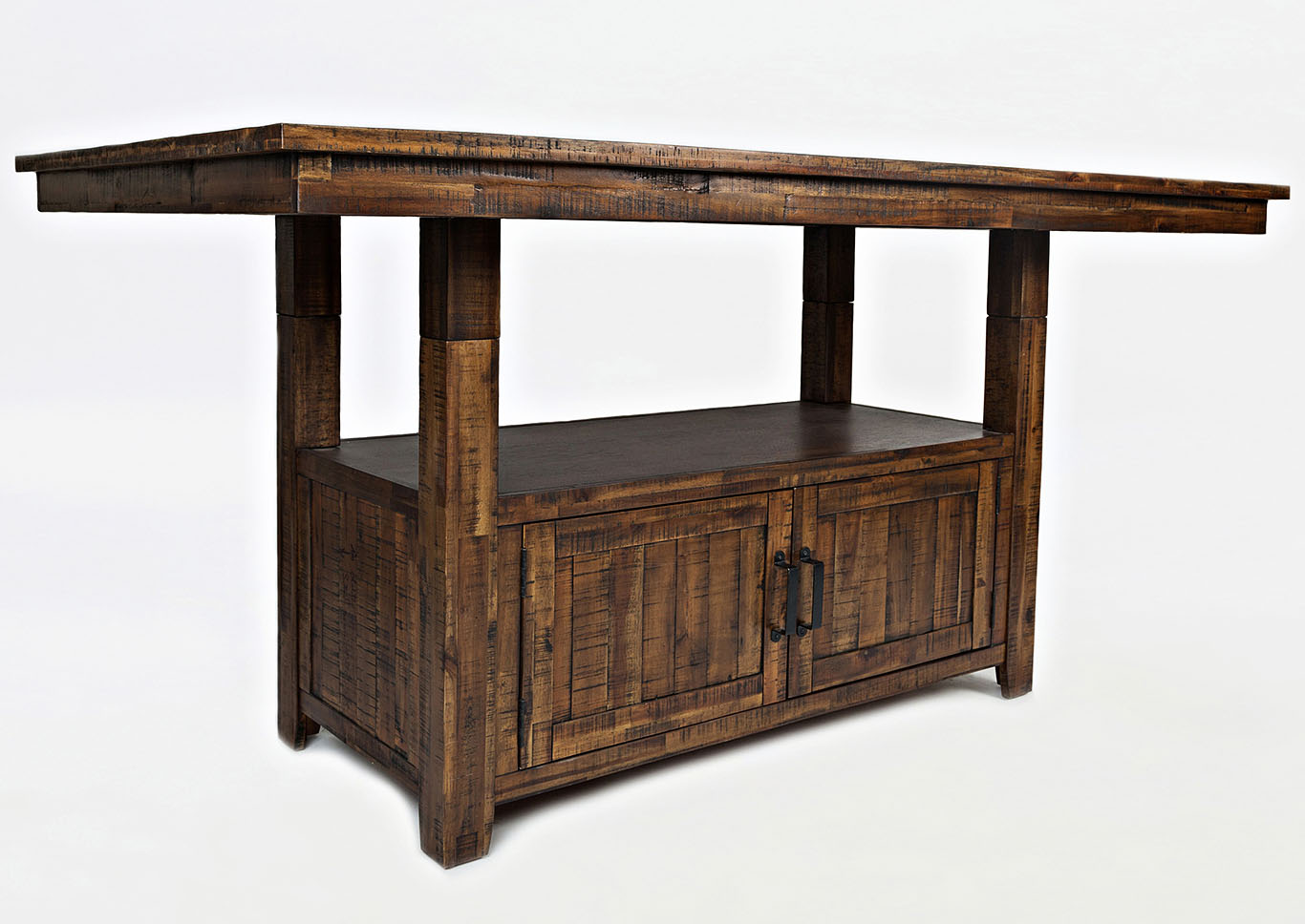 Rustic Dark Counter Height Dining Table,Furniture Land