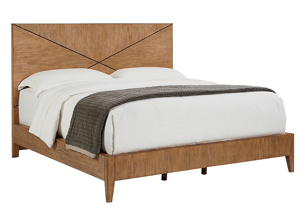 Magnolia Home by Summit Bedroom Panel Queen Bed, Bench Finish 820938 at FurnitureLand,Furniture Land