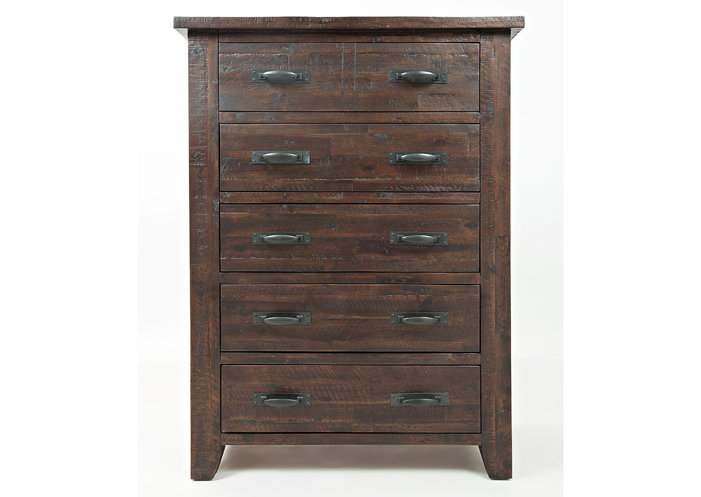 Distressed Brown 5 Drawer Chest,Furniture Land