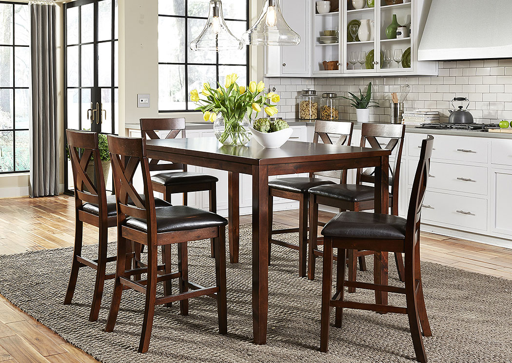 Liberty Furniture Dining Room 7 Piece Gathering Table Set 737893 at FurnitureLand,Furniture Land
