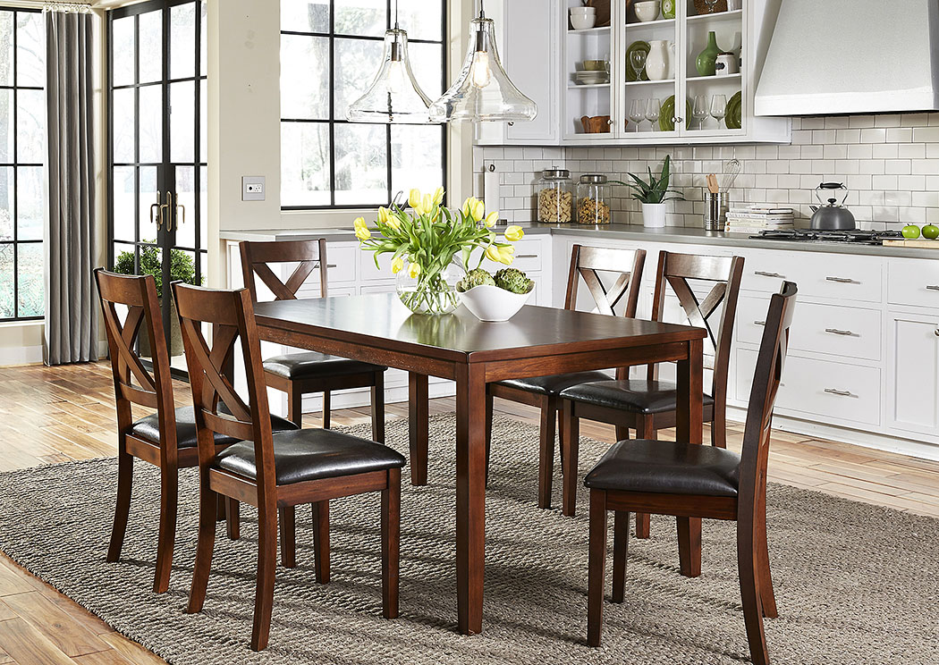 Liberty Furniture Dining Room 7 Piece Rectangular Table Set 737894 at FurnitureLand,Furniture Land