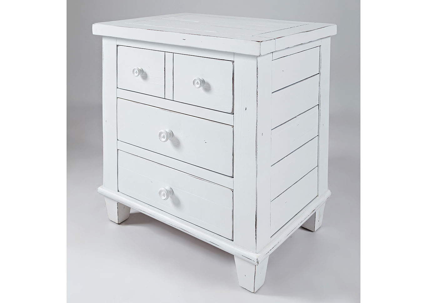 Soft White Night Stand,Furniture Land