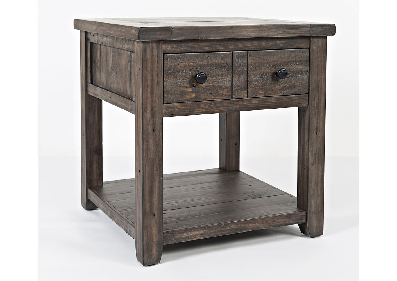 Rustic Barnwood End Table,Furniture Land