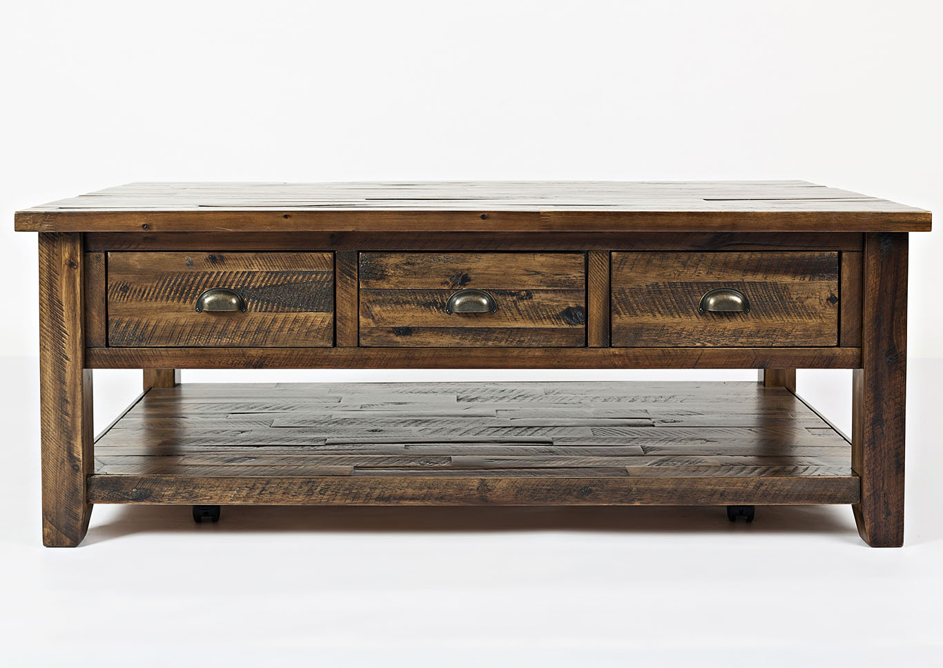 Rustic Dakota Oak Cocktail Table,Furniture Land