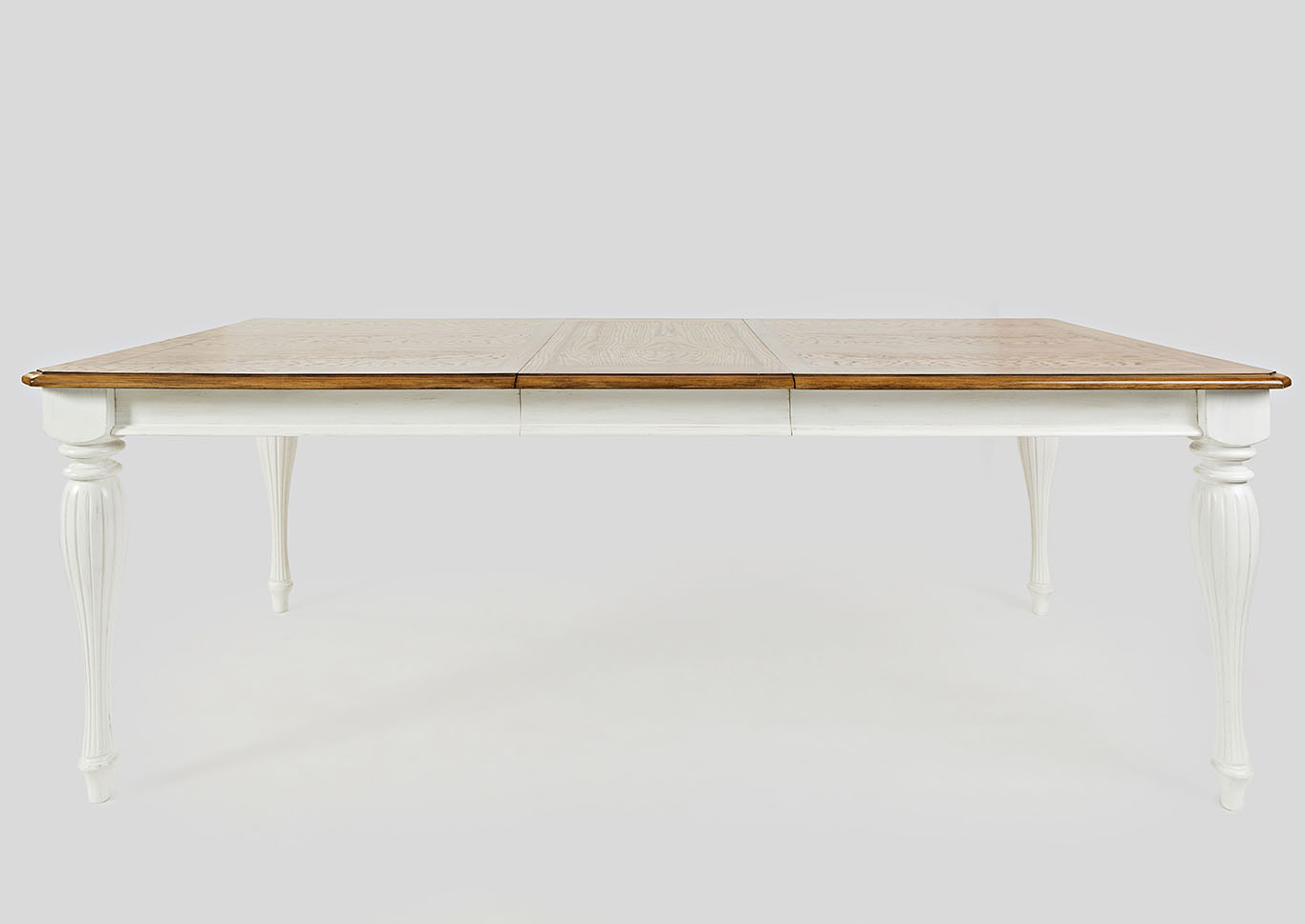 Castle Hill White and Oak Finish Rectangular Dining Table,Furniture Land