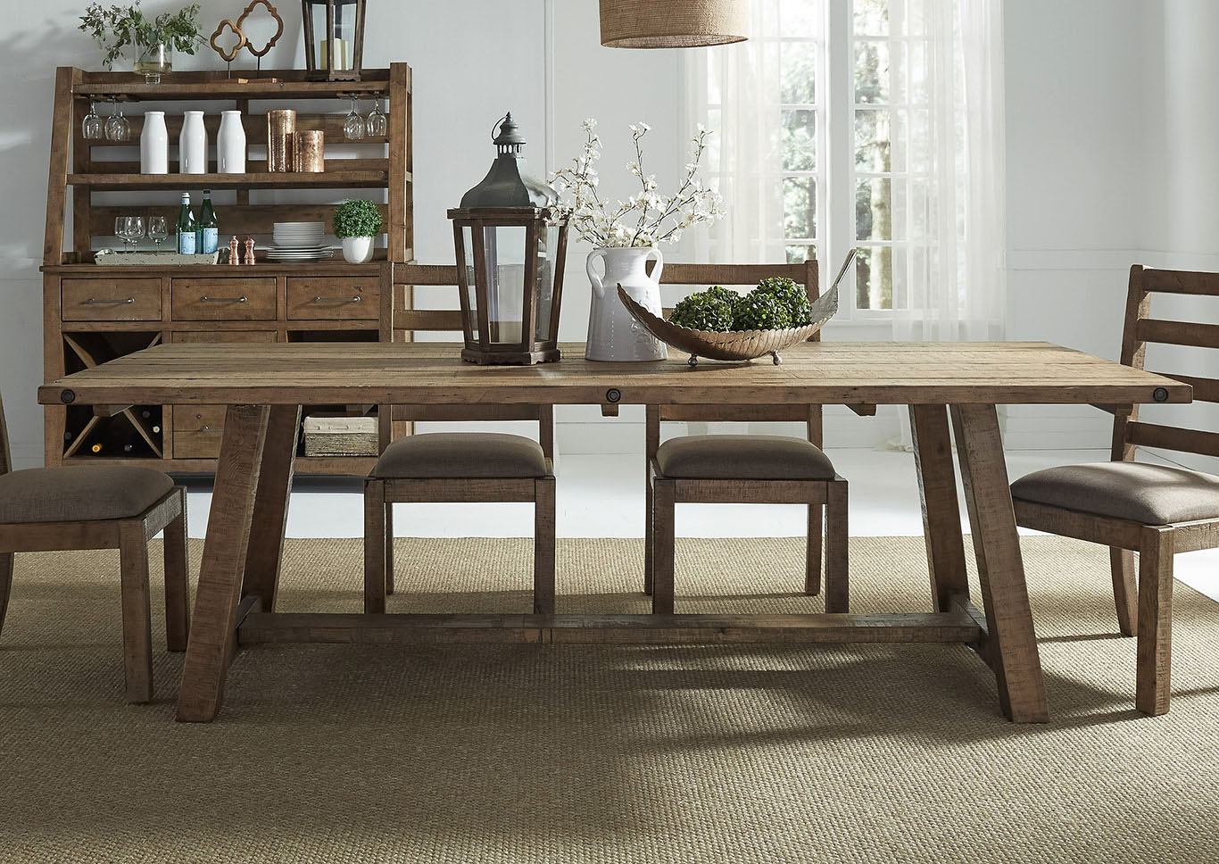 Antique Honey Rectangular Wooden Table,Furniture Land