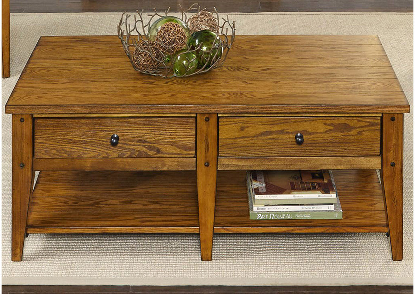 Liberty Furniture Living Room Cocktail Table 254875 at FurnitureLand,Furniture Land