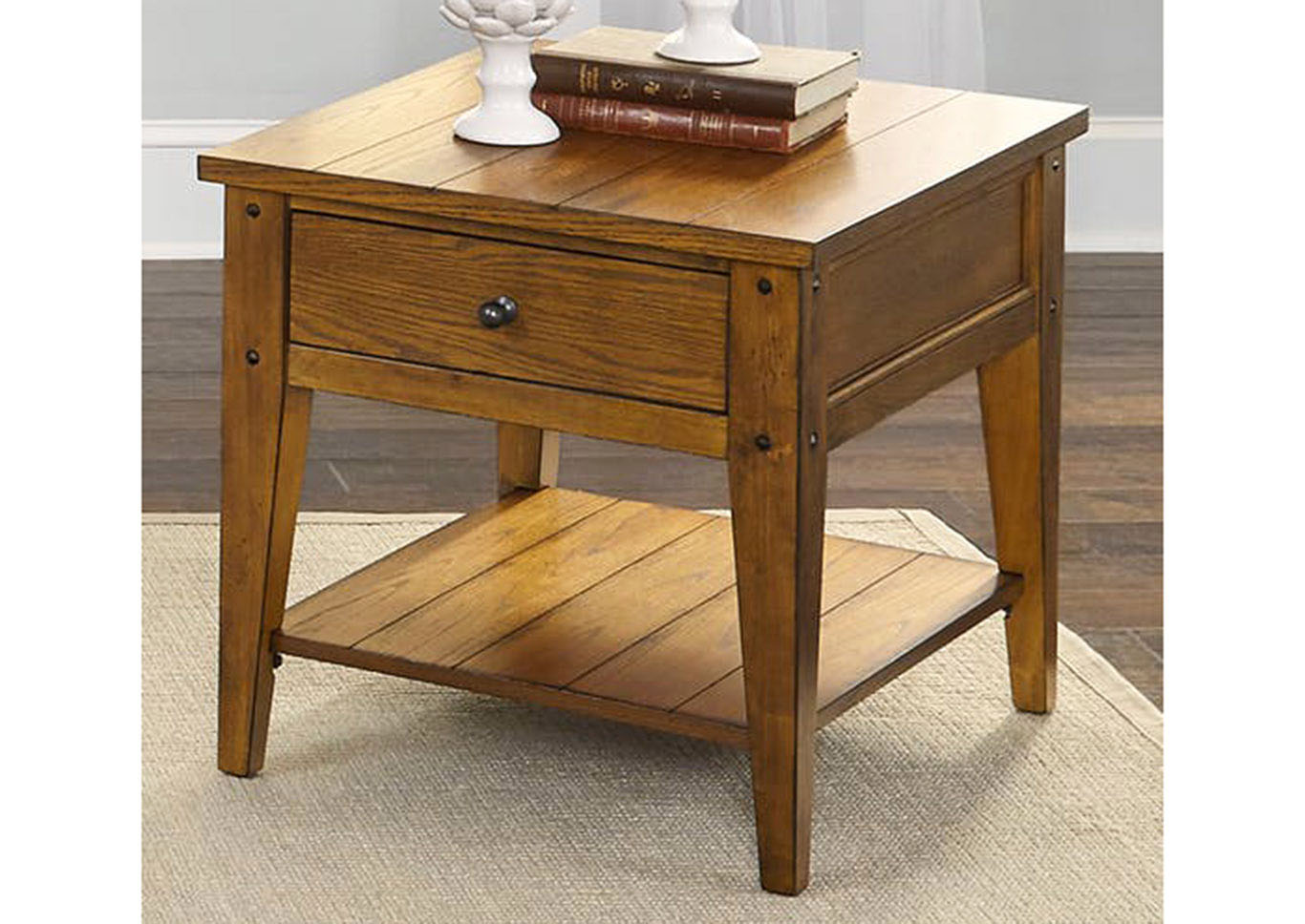 Liberty Furniture Living Room End Table 254877 at FurnitureLand,Furniture Land