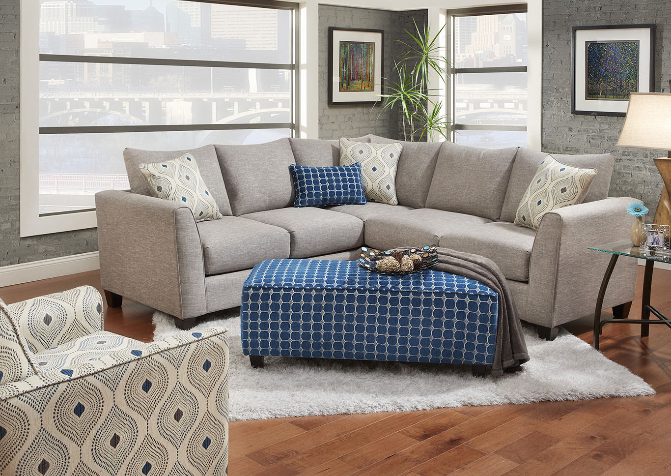 Paradigm Quartz Left Arm Facing Sectional,Furniture Land