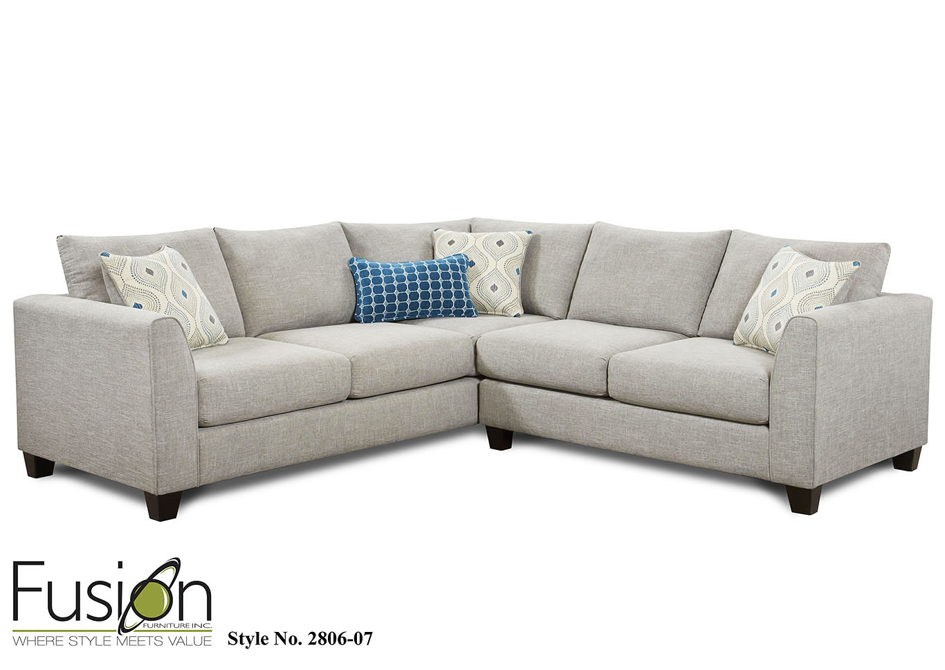 Paradigm Quartz Right Arm Facing Sectional,Furniture Land