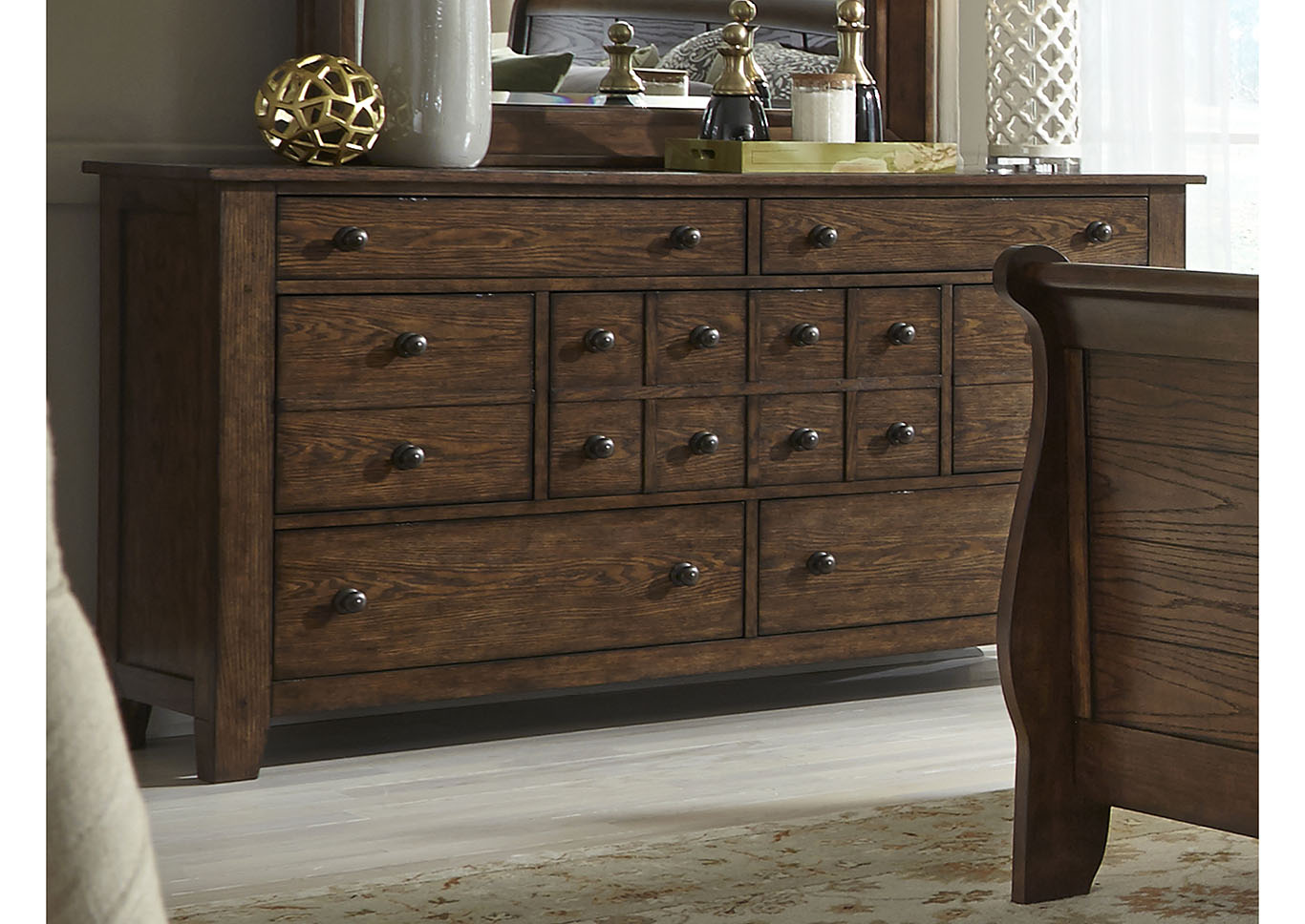 Pebble Rock 7 Drawer Dresser,Furniture Land