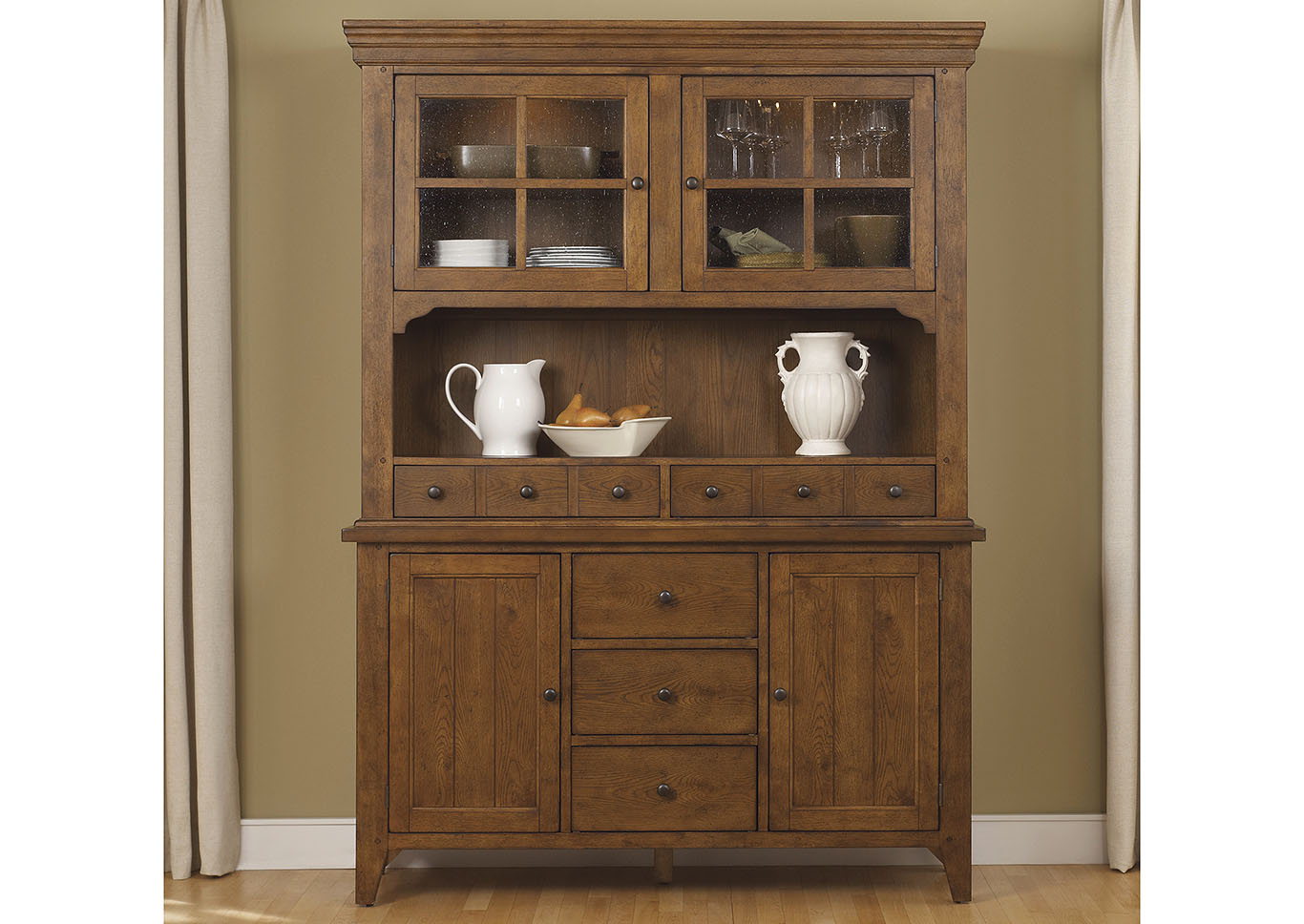 Hearthstone Buffet w/ Hutch,Furniture Land