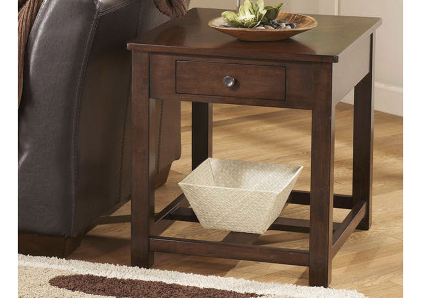 Signature Design by Ashley Living Room Rectangular End Table 421202 at FurnitureLand,Furniture Land