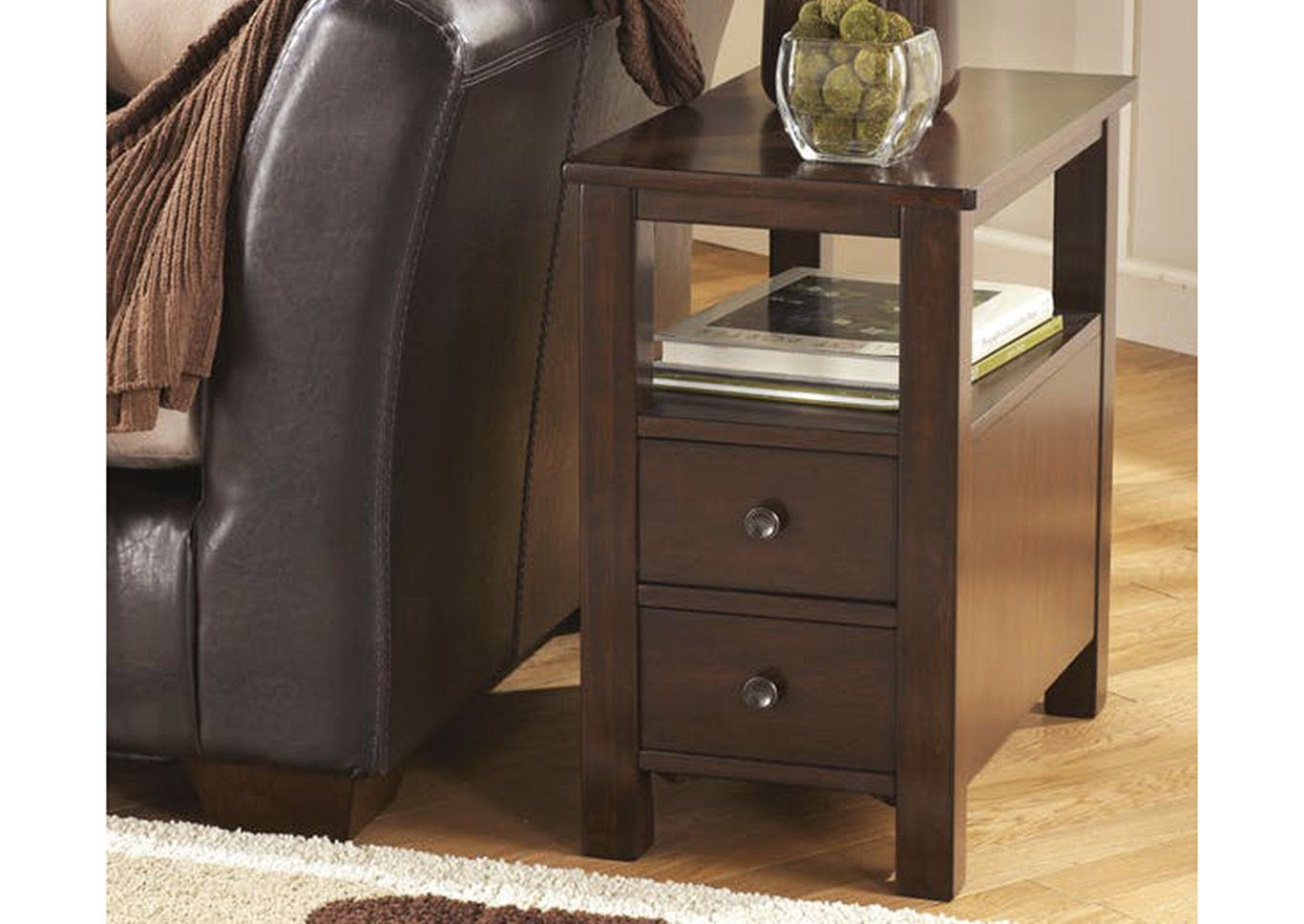 Signature Design by Ashley Living Room Chair Side End Table 421218 at FurnitureLand,Furniture Land
