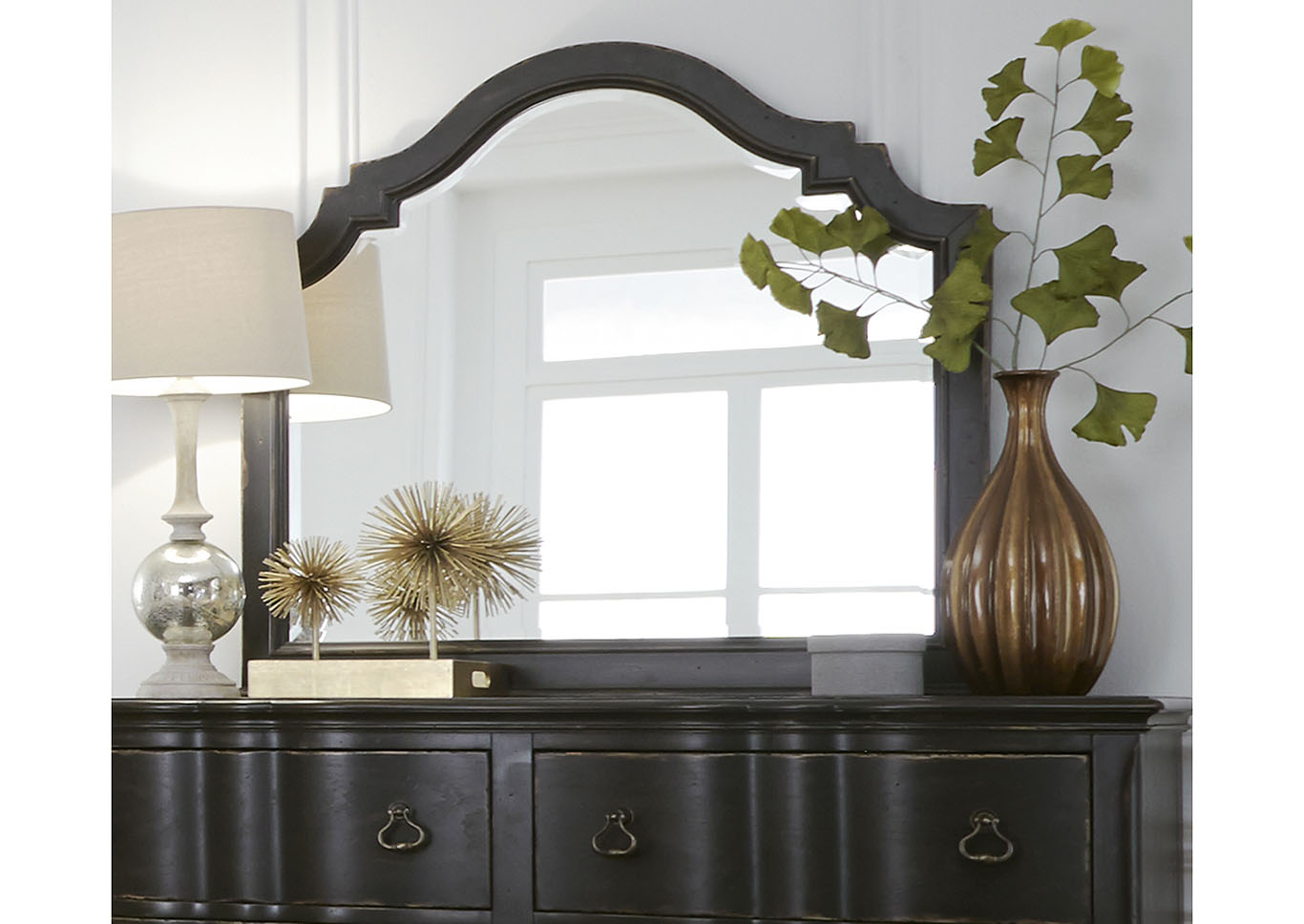 Liberty Chesapeake Black Mirror,Furniture Land