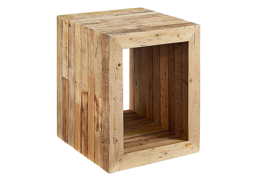 Magnolia Home by Joanna Gaines Living Room End Table, Drift 771173 at FurnitureLand,Furniture Land