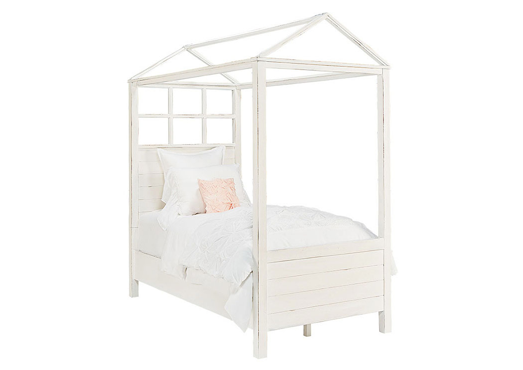 Magnolia Home by Joanna Gaines Youth Head/Footboard, 3/3 Playhouse Canopy Bed 766879 at FurnitureLand,Furniture Land