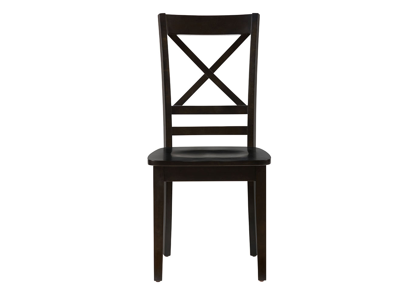 Black X Back Side Chair,Furniture Land