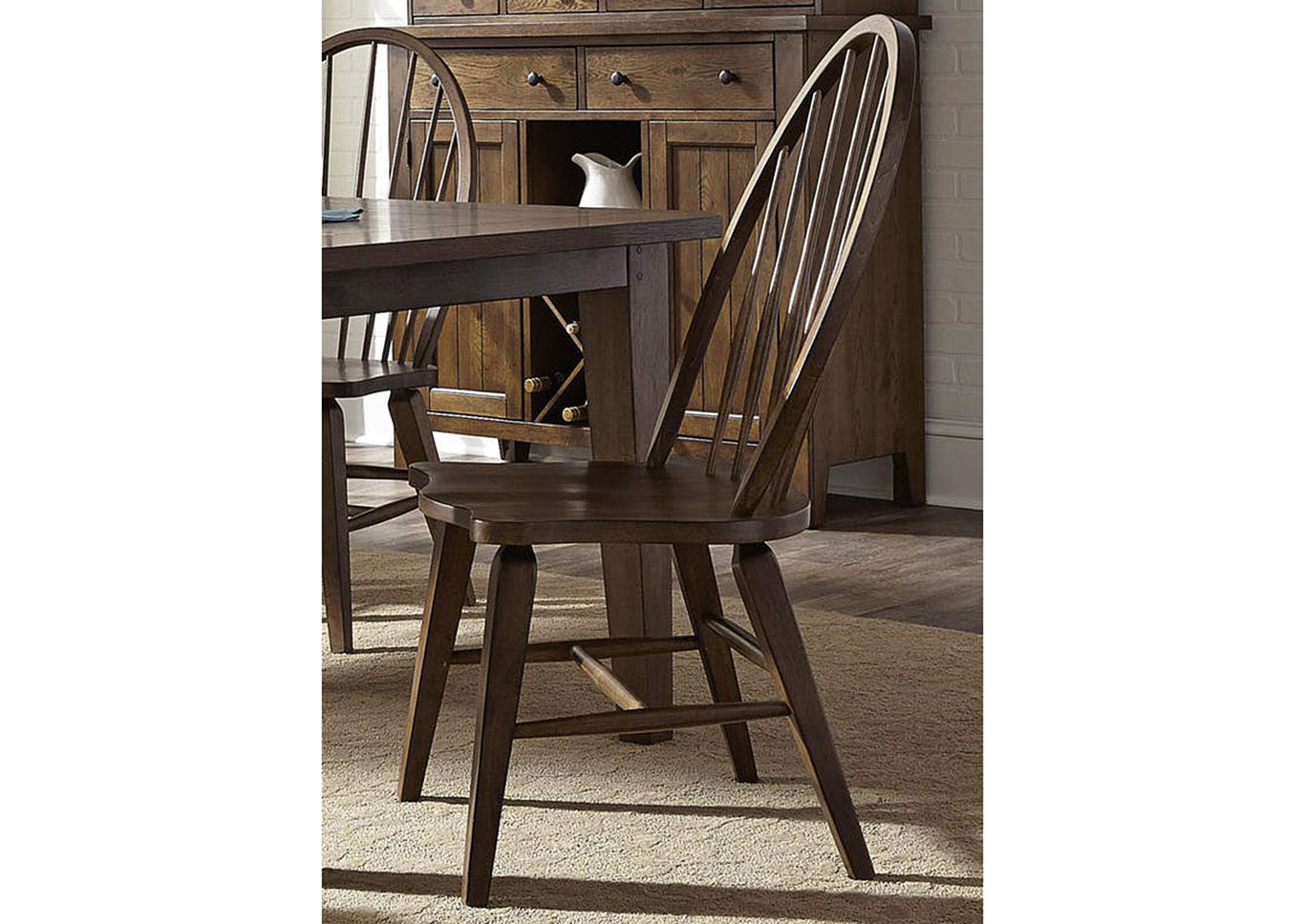 Liberty Furniture Dining Room Windsor Back Side Chair 554631 at FurnitureLand,Furniture Land