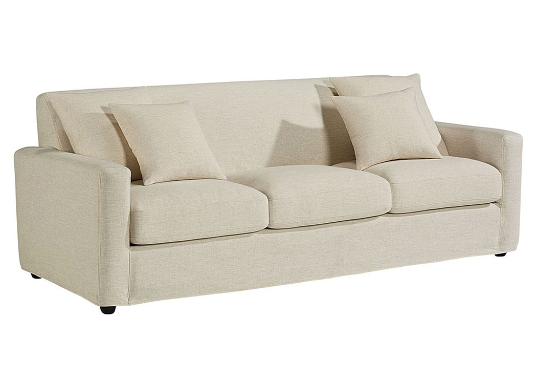 Magnolia Home by Benchmark Living Room Ivory Sofa 839423 at FurnitureLand,Furniture Land