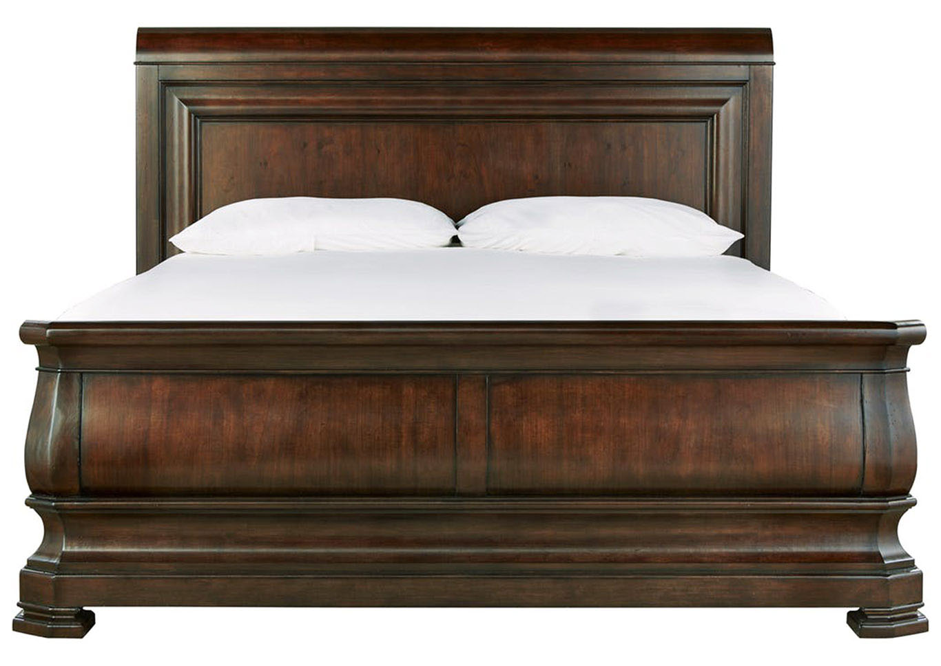 Universal Reprise Cherry Finish Queen Sleigh Bed,Furniture Land