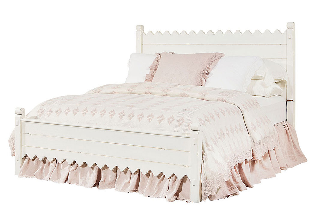 Magnolia Home by Joanna Gaines Bedroom Scallop Bed Queen Headboard 762448 at FurnitureLand,Furniture Land