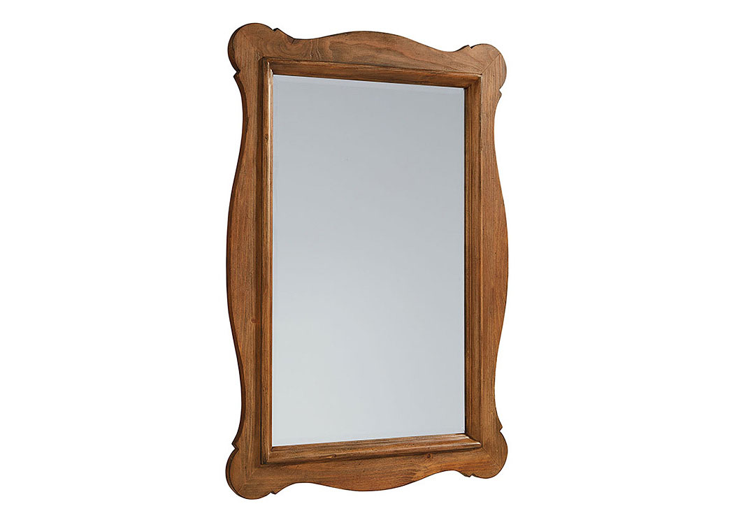 Magnolia Home by Joanna Gaines Bedroom Mirror, Bench Finish 748399 at FurnitureLand,Furniture Land