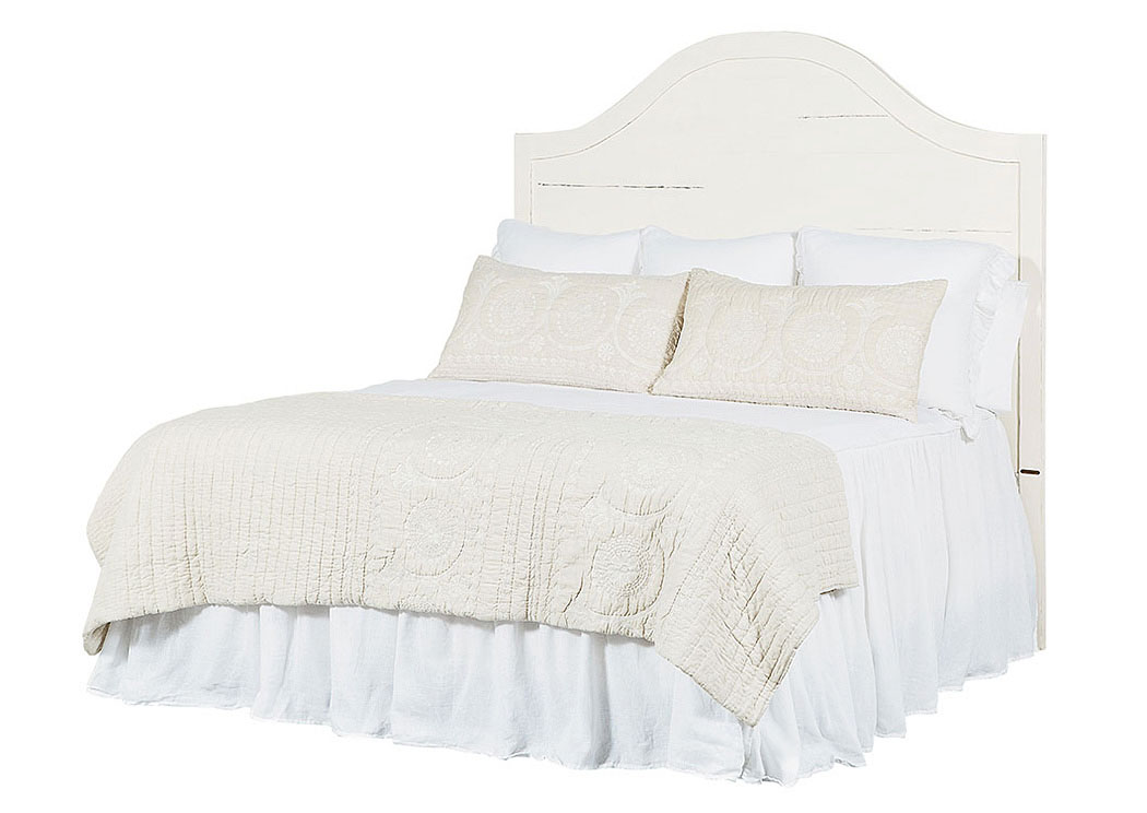 Magnolia Home by Craft Bedroom King Headboard, Jo's White Finish 748449 at FurnitureLand,Furniture Land