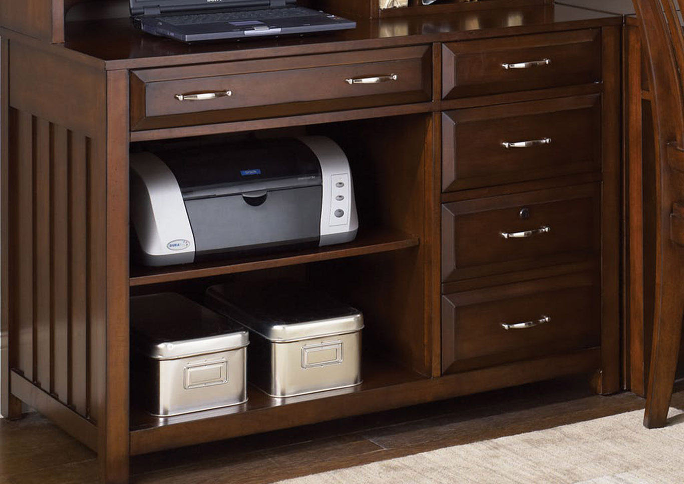 Liberty Furniture Home Office Computer Credenza 627046 at FurnitureLand,Furniture Land