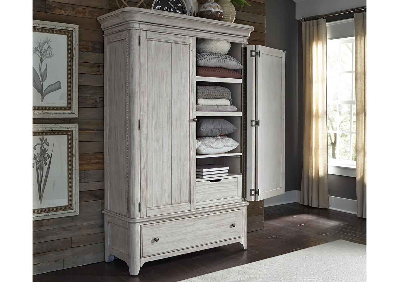 Antique White Armoire,Furniture Land