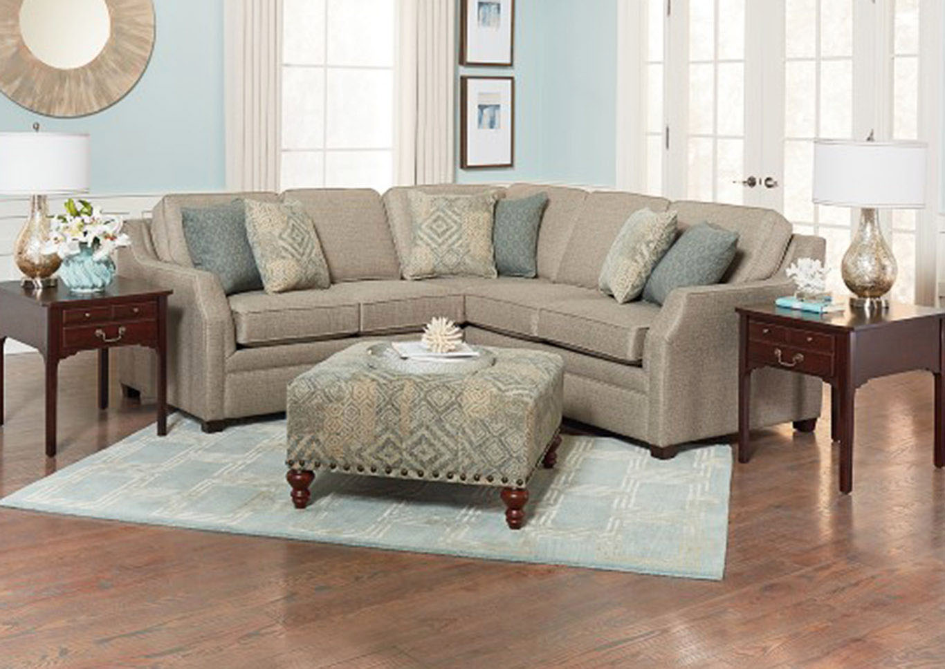 England Portofino Sandstone Sectional,Furniture Land