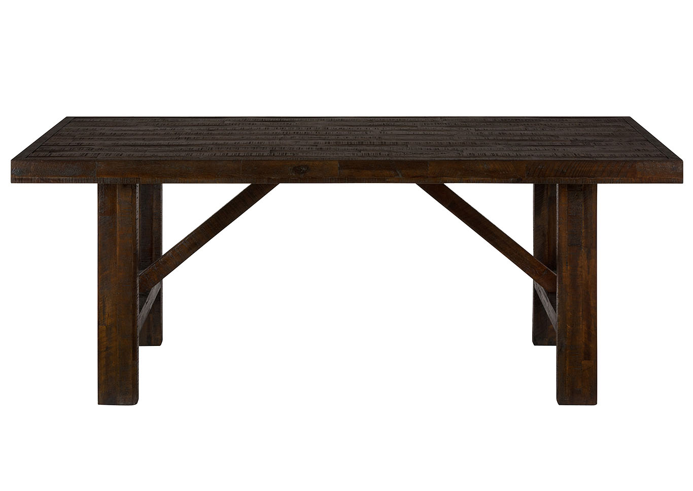Rustic Chocolate Rectangle Table,Furniture Land