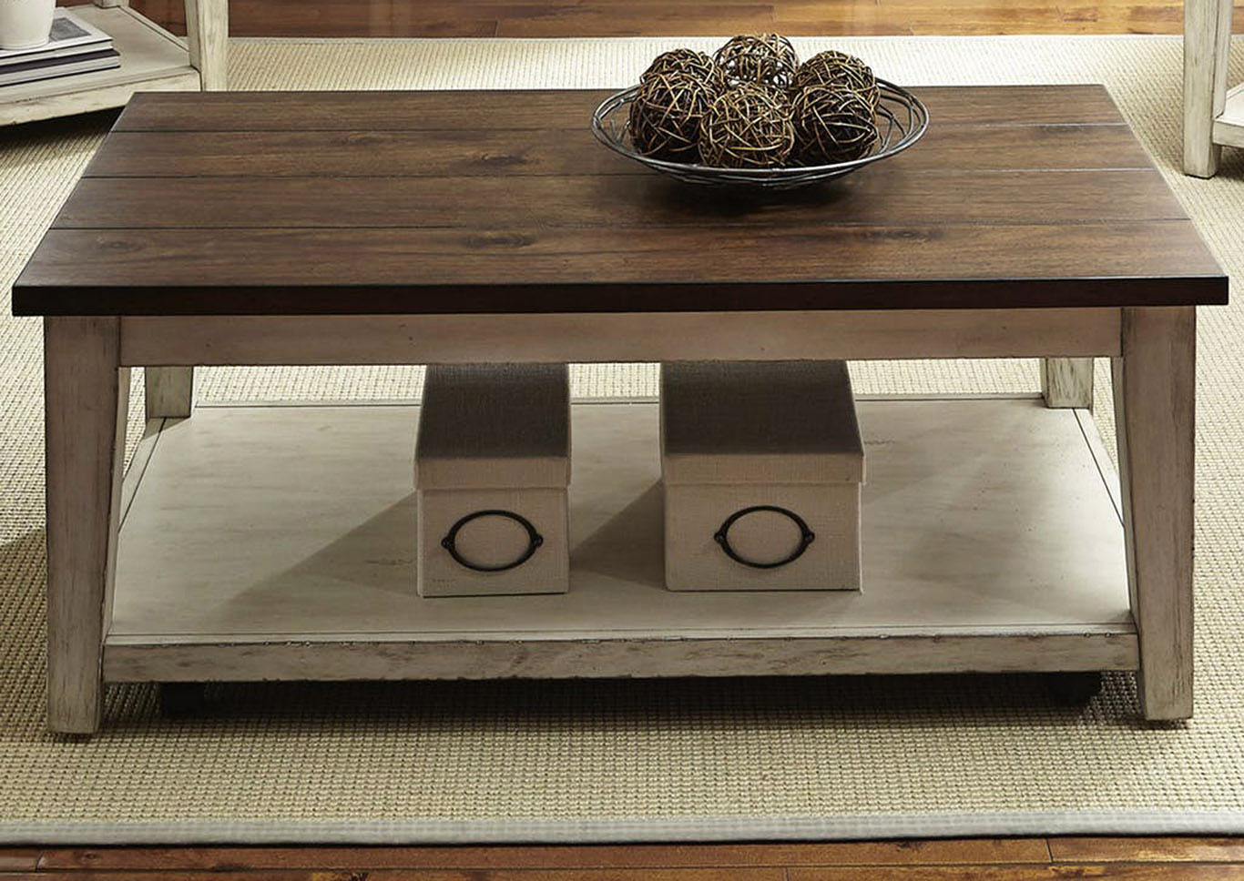 Liberty Furniture Living Room Cocktail Table 715538 at FurnitureLand,Furniture Land