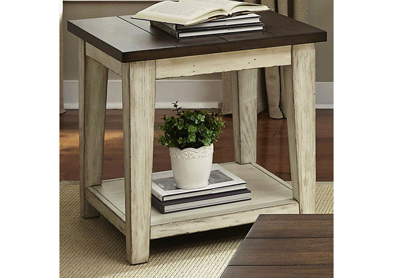 Liberty Furniture Living Room End Table 715539 at FurnitureLand,Furniture Land