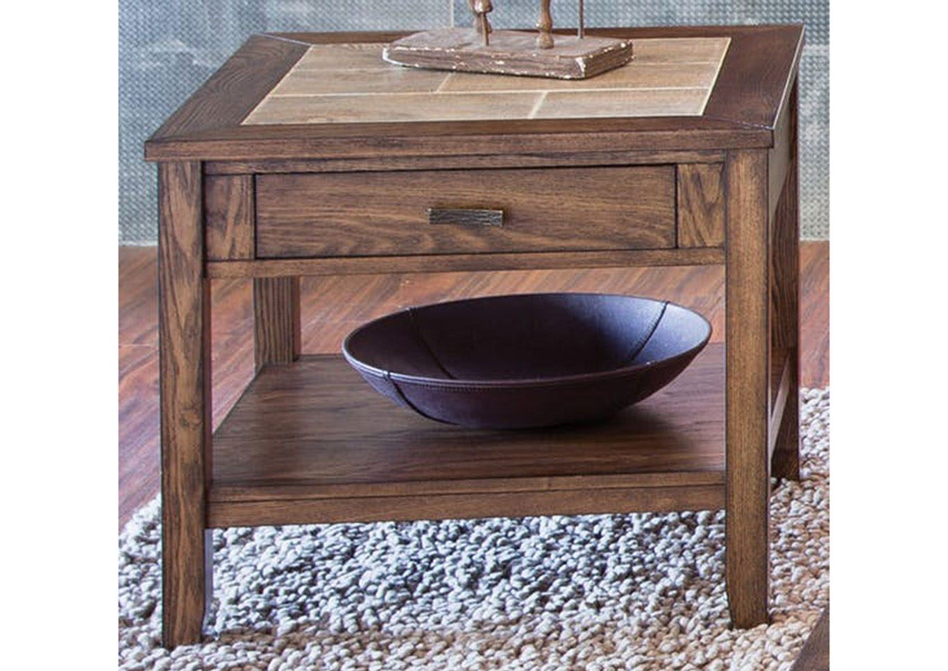 Liberty Furniture Living Room End Table 715568 at FurnitureLand,Furniture Land