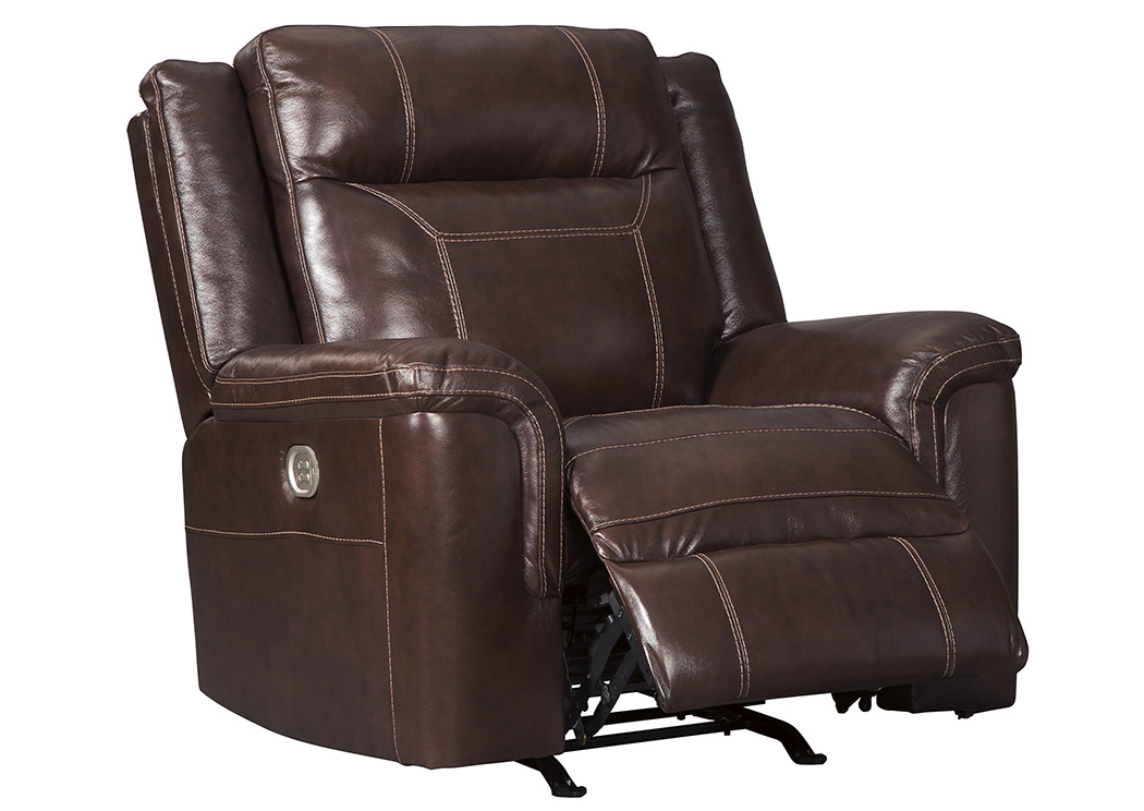 Signature Design by Ashley Living Room Power Recliner w/Adjustable Headrest 834083 at FurnitureLand,Furniture Land