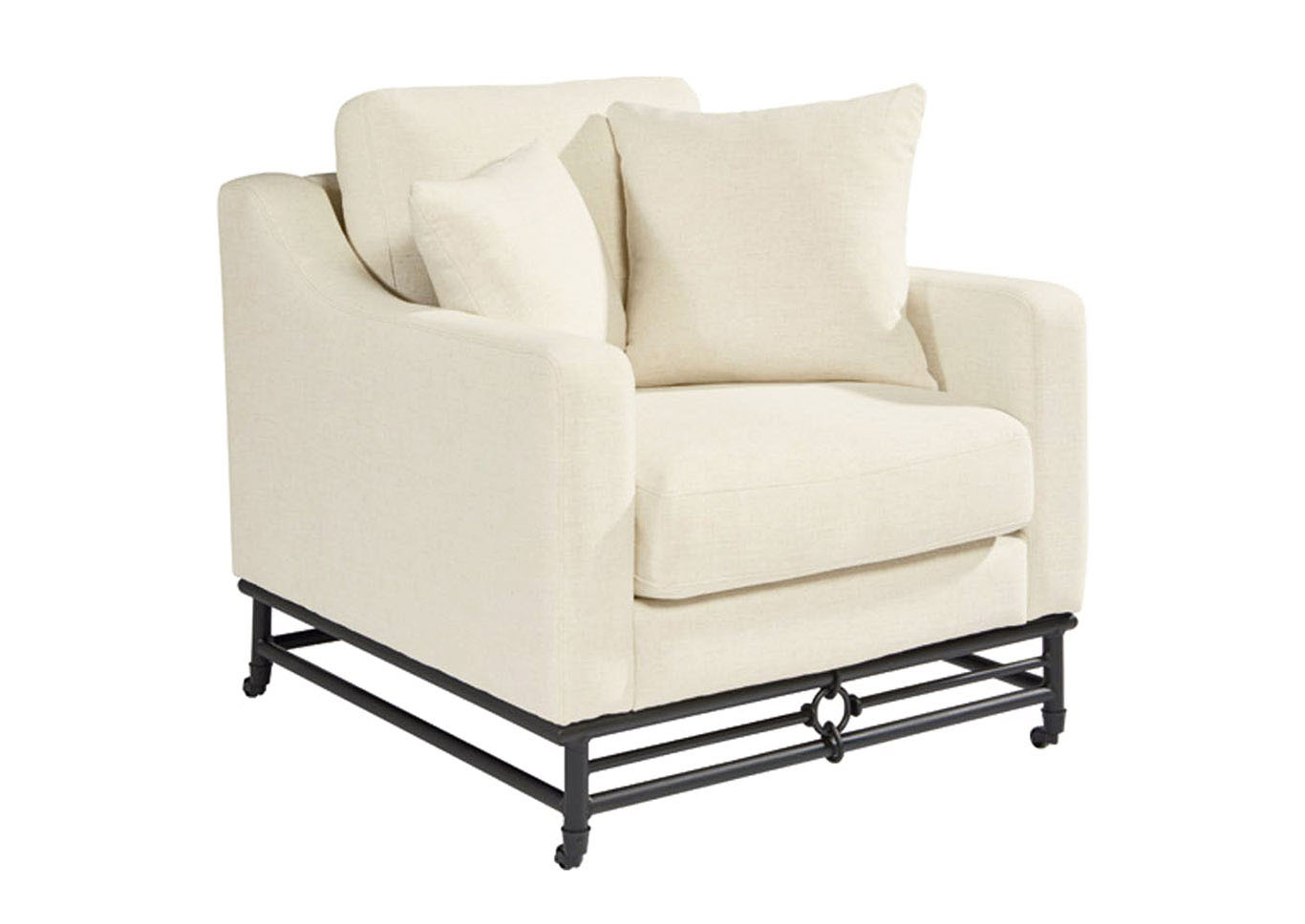 Magnolia Home by Joanna Gaines Living Room Chair, Ivory 748468 at FurnitureLand,Furniture Land