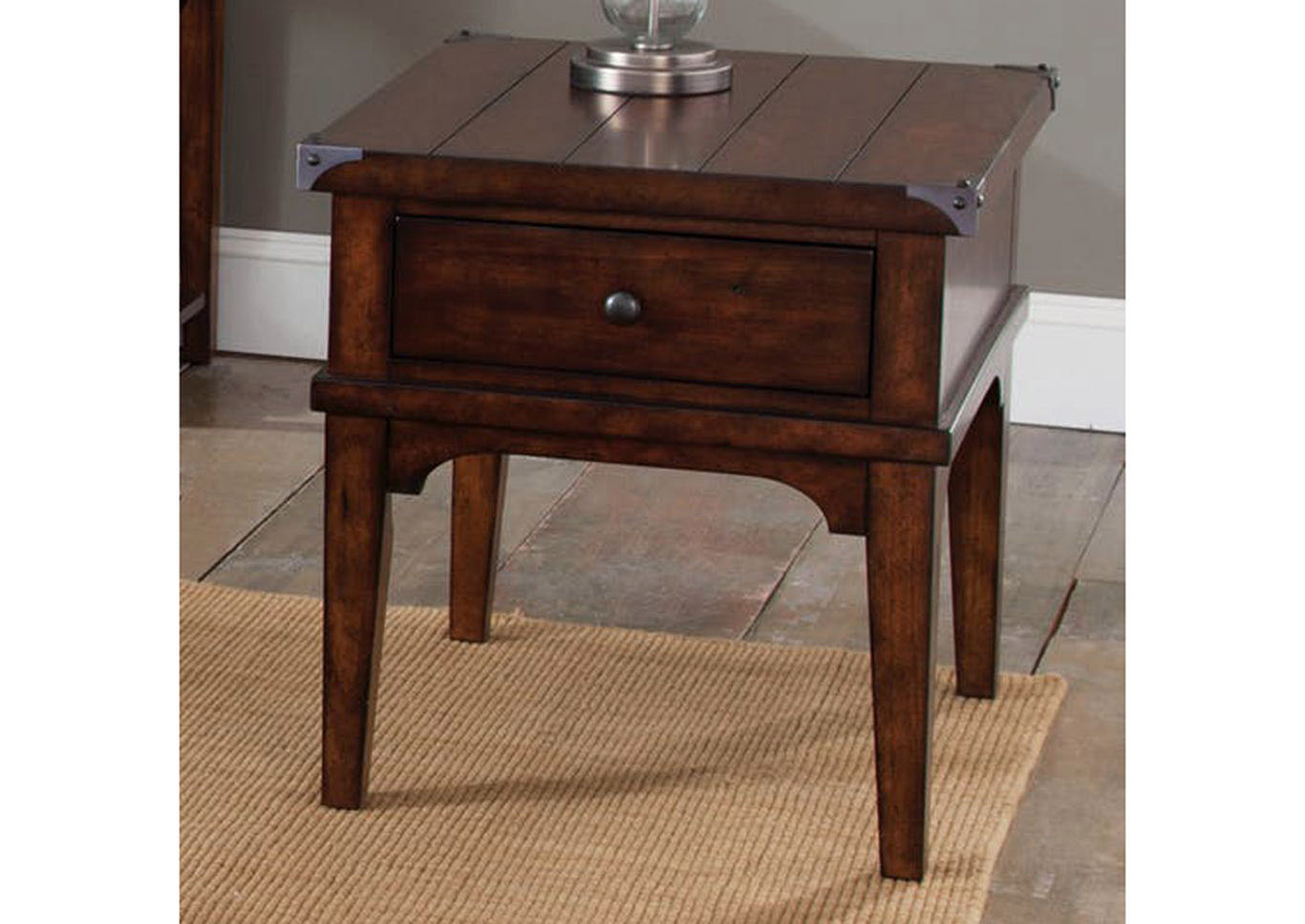 Liberty Furniture Living Room End Table 758848 at FurnitureLand,Furniture Land