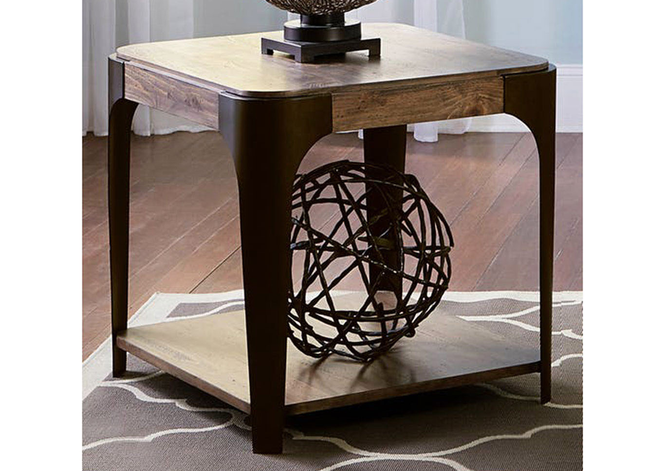 Liberty Furniture Living Room Rectangular End Table 758852 at FurnitureLand,Furniture Land