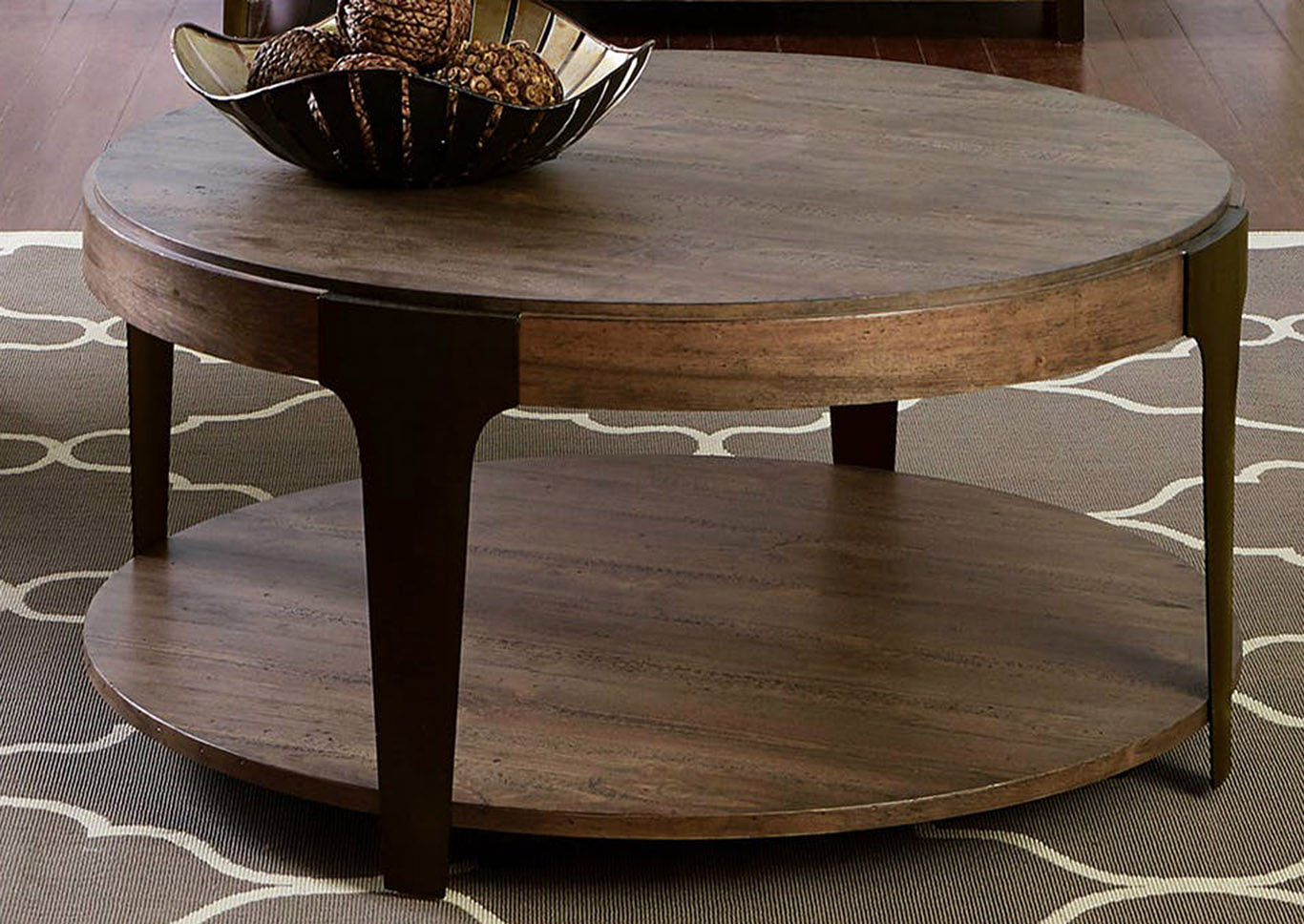 Liberty Furniture Living Room Round Cocktail Table 758854 at FurnitureLand,Furniture Land