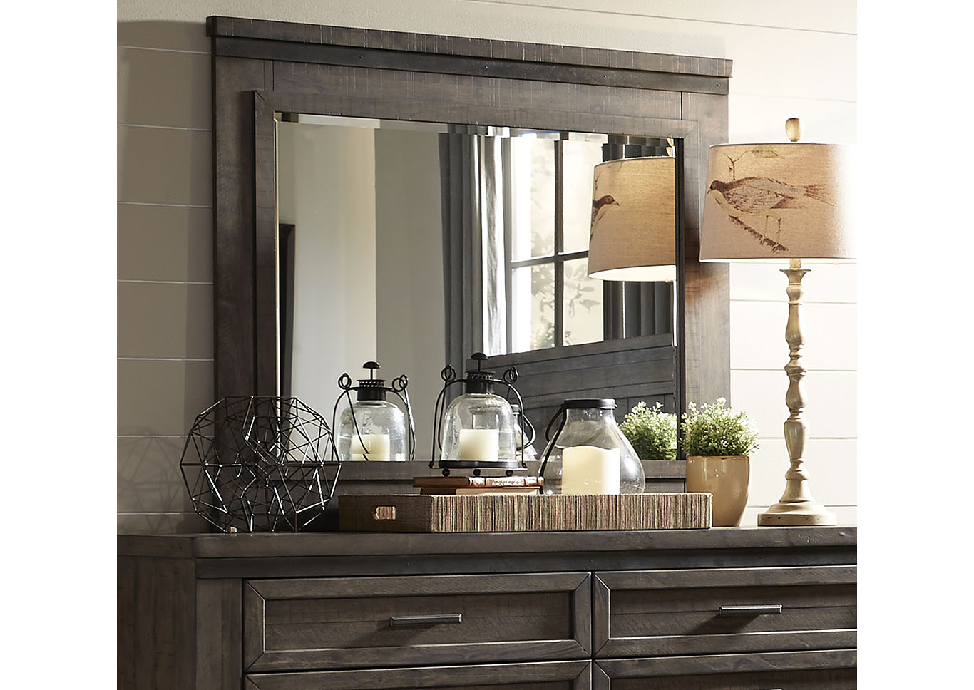 Liberty Thornwood Distressed Finish Mirror,Furniture Land