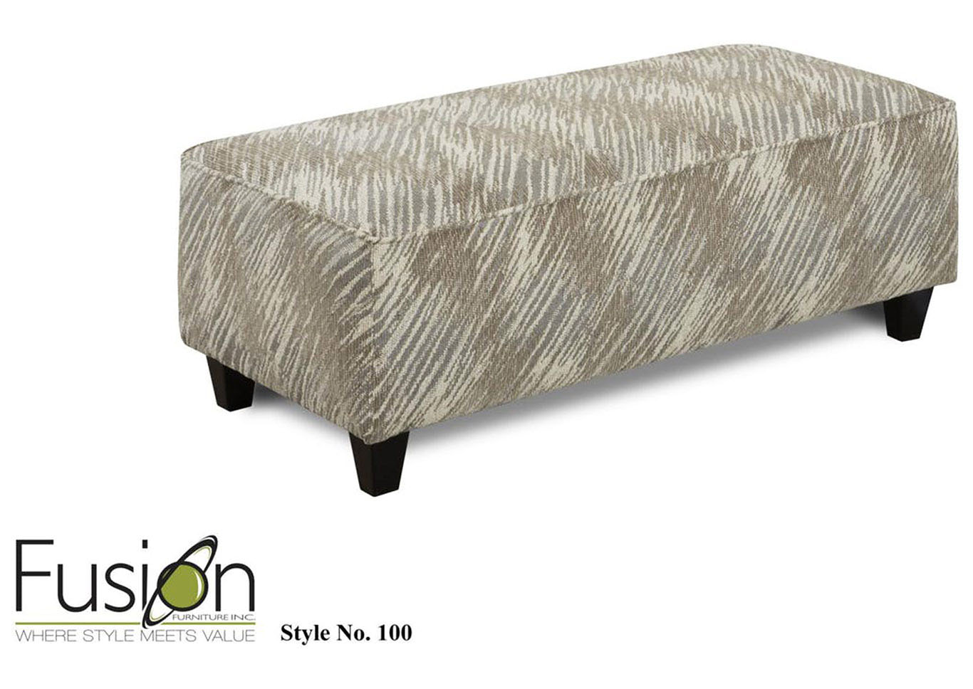 Fusion Living Room Ottoman 761350 at FurnitureLand,Furniture Land