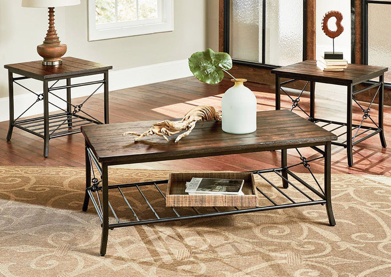 Standard Furniture Living Room 3-Pack Table Set 762574 at FurnitureLand,Furniture Land