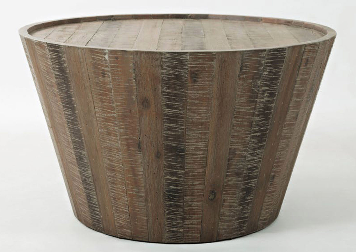 Jofran Living Room Round Drum Cocktail Table 767576 at FurnitureLand,Furniture Land