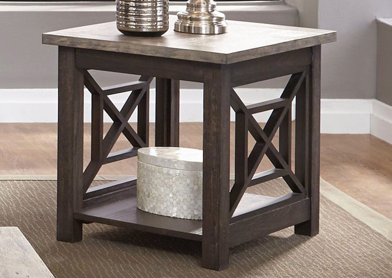 Liberty Furniture Living Room End Table 782350 at FurnitureLand,Furniture Land
