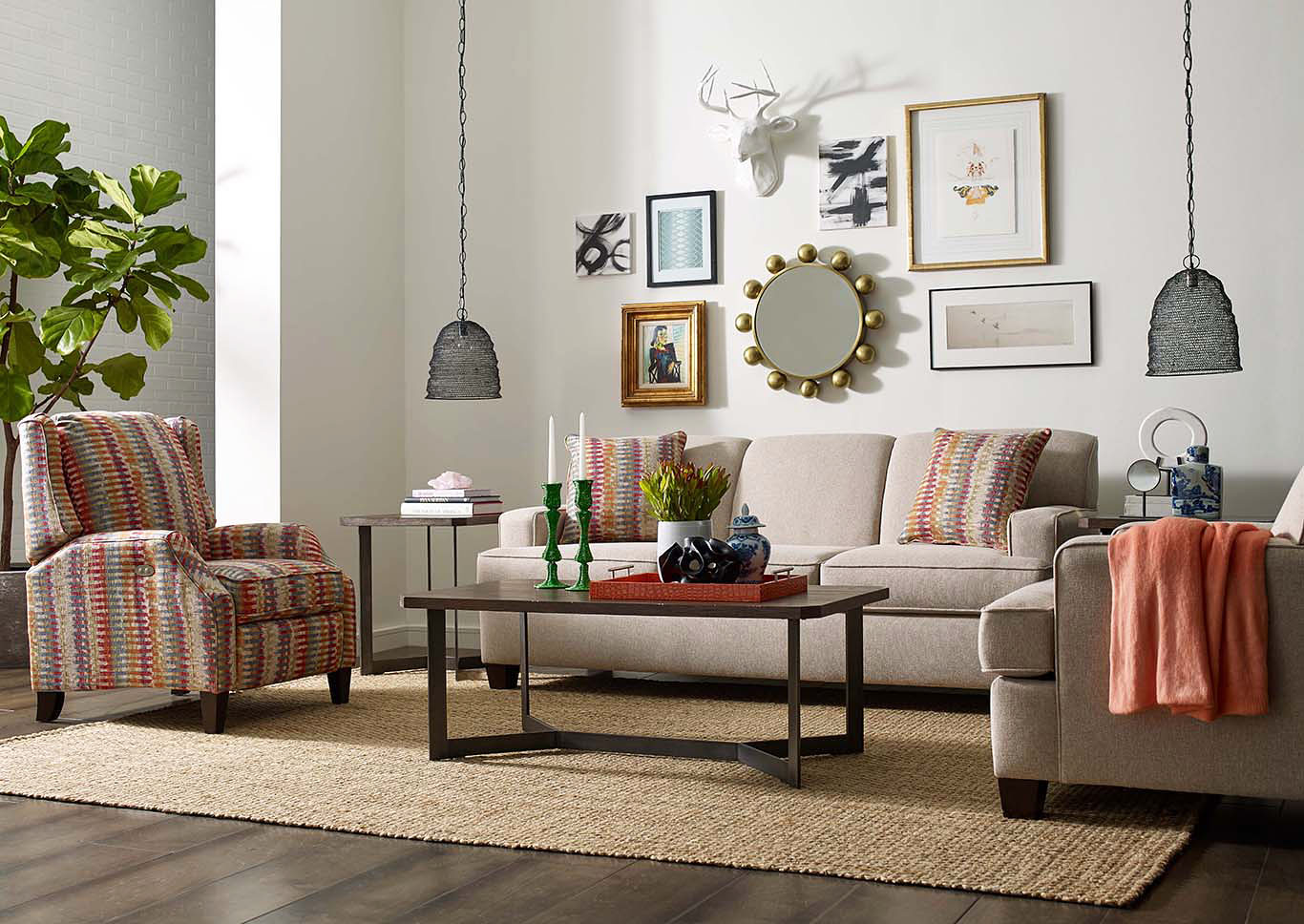 England Living Room Brentwood Straw Sofa,Furniture Land