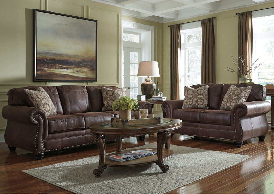 Breville Espresso Sofa & Loveseat,Furniture Land